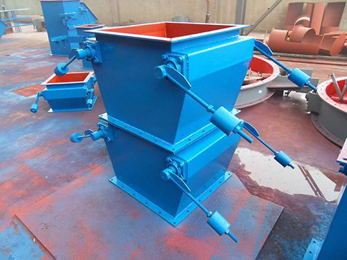 双层电动锁风翻板卸灰阀